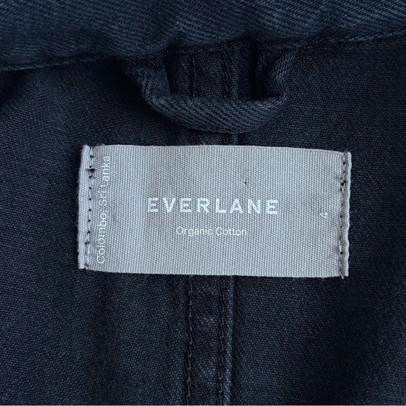 Everlane Jumpsuit Denim The Super Soft Shortsleeve Coverall Jean Navy Dark Wash - Picture 10 of 16
